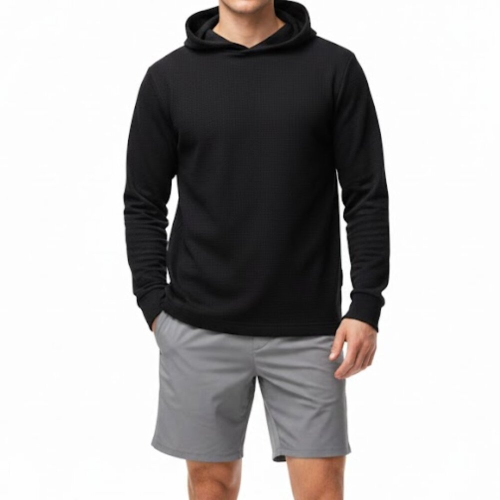 Navy Blue Perry Ellis Hoodie Sweatshirt Medium